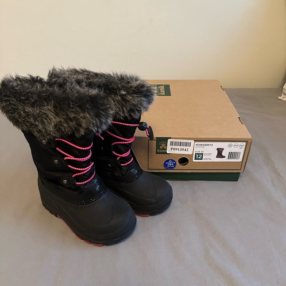 Kamik Kids Powdery2 snow boots 12 - Picture 1 of 6